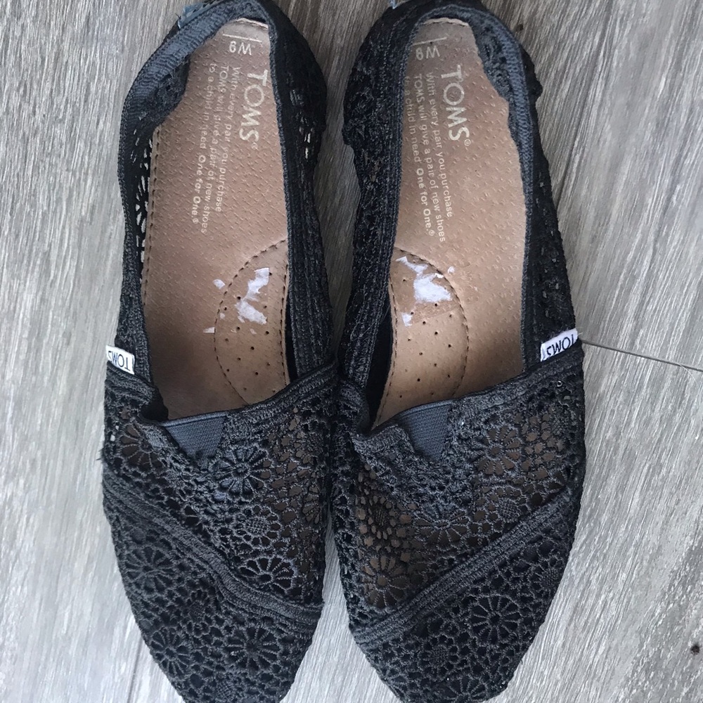 Toms Womens Crochet Alpargata Flat